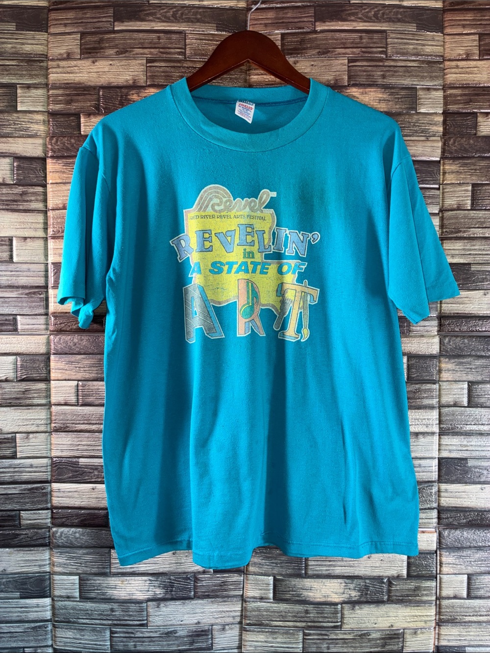 Vintage 1986 Red River Arts Festival Revelin' In A State Of Art' Tee XL